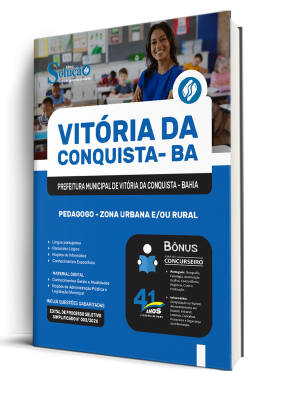 Apostila Prefeitura de Vitória da Conquista - BA 2026 - Pedagogo - Zona Urbana e/ou Rural - Imagem 2